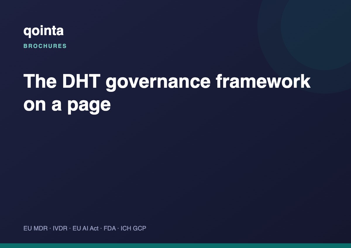 The DHT governance framework on a page
