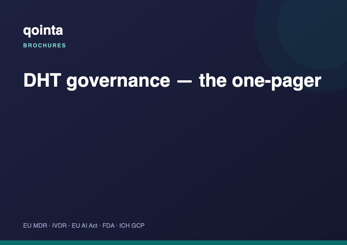 DHT governance — the one-pager