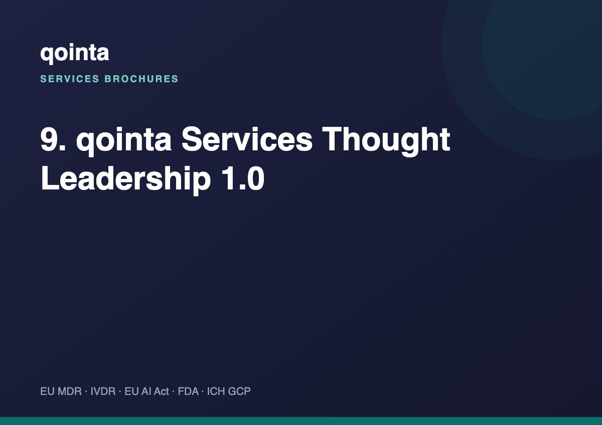 Strategy & Thought Leadership — service brochure