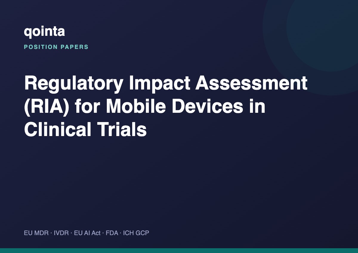 Regulatory Impact Assessment (RIA) for Devices and Systems in Clinical Trials