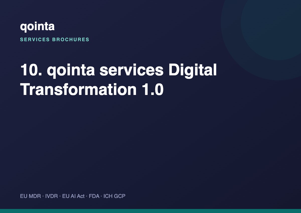 Digital Transformation — service brochure