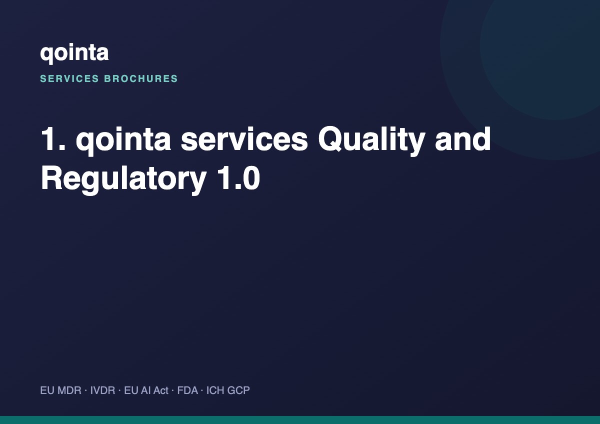 Quality & Regulatory Assurance — service brochure
