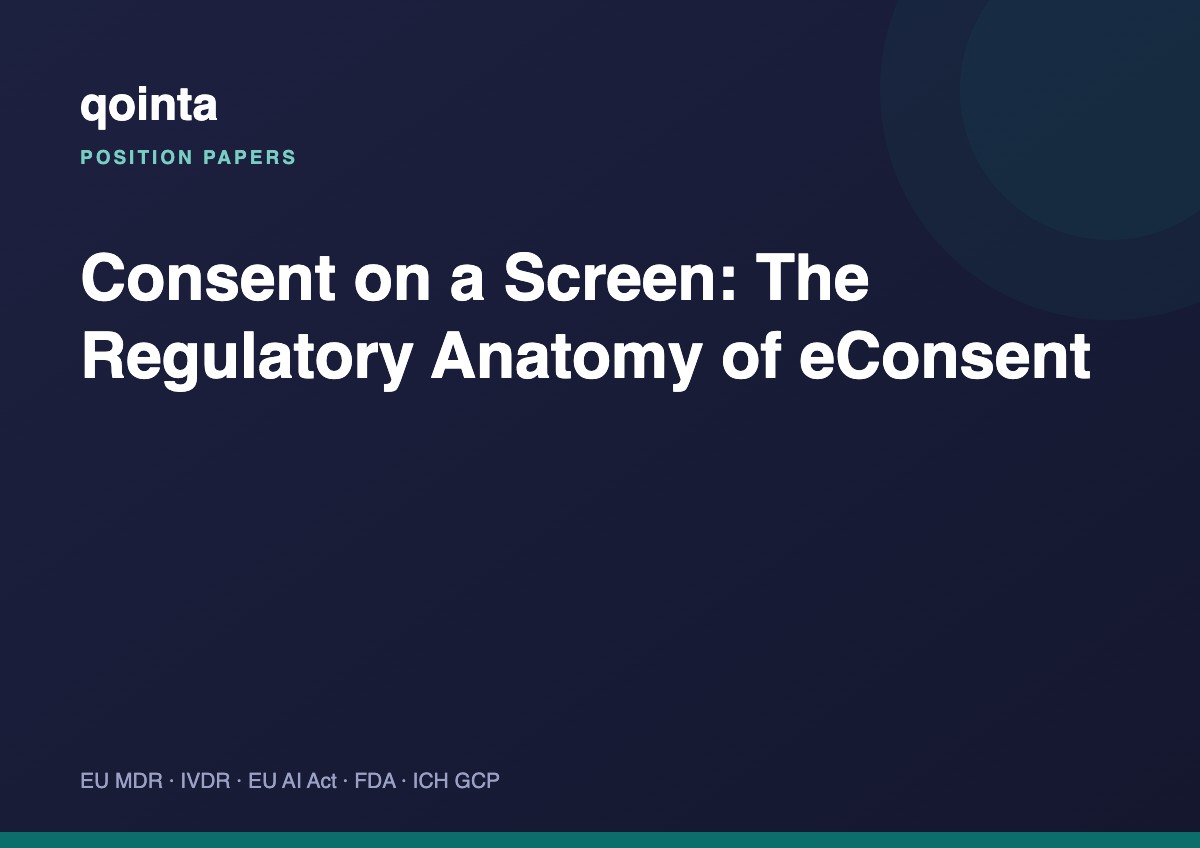 Consent on a Screen: The Regulatory Anatomy of eConsent