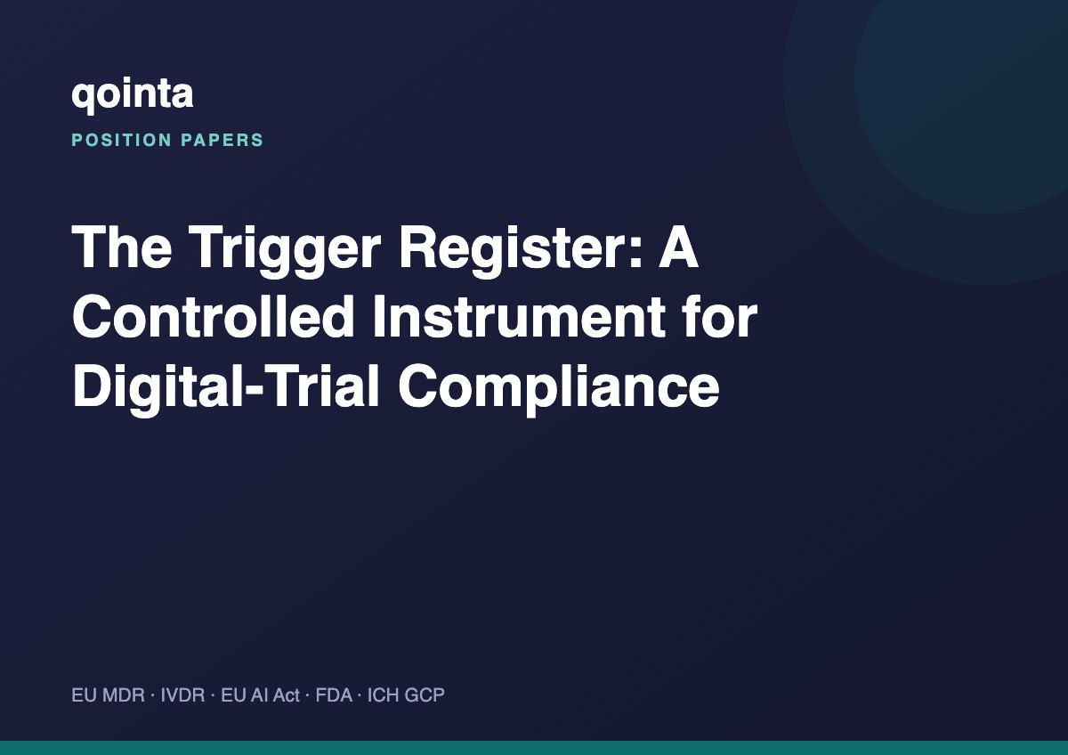 The Trigger Register: A Controlled Instrument for Digital-Trial Compliance