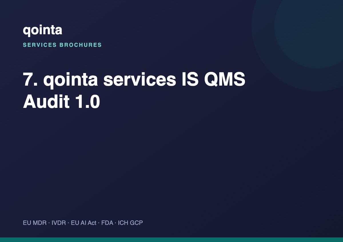 Information Systems QMS Audit — service brochure