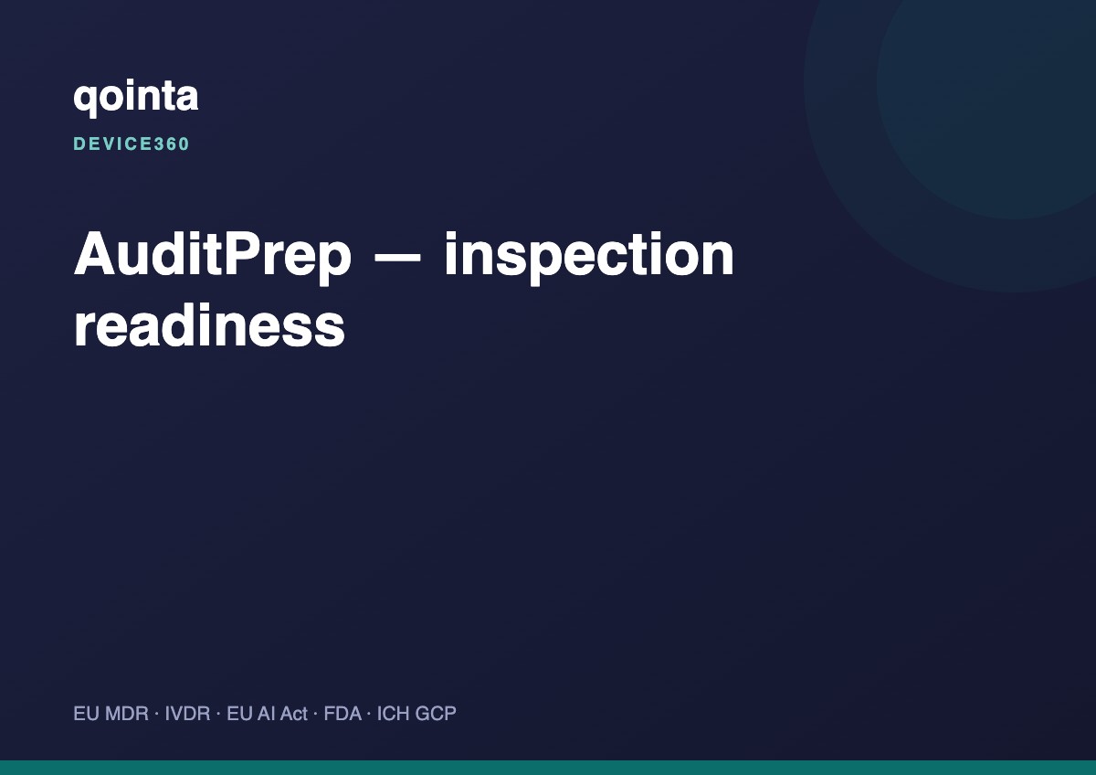 AuditPrep — inspection readiness