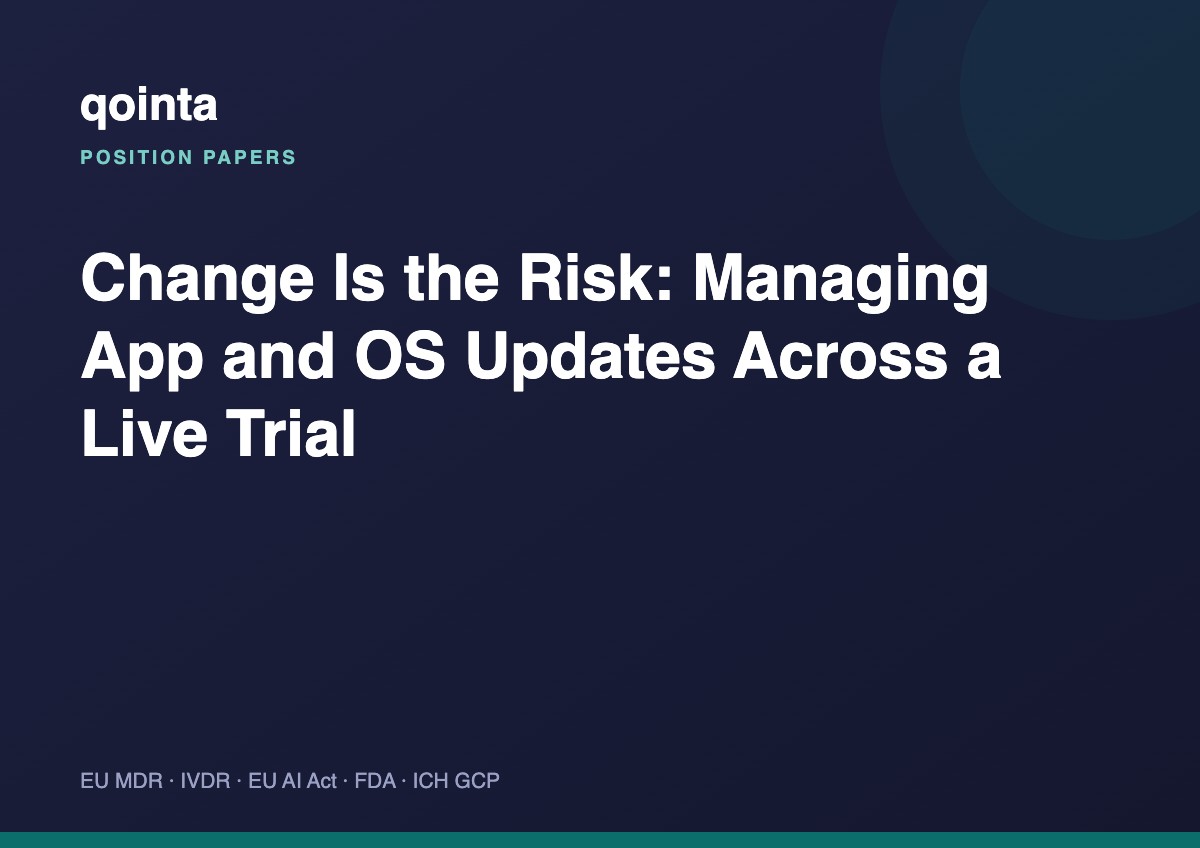 Change Is the Risk: Managing App, OS and Firmware Updates Across a Live Trial