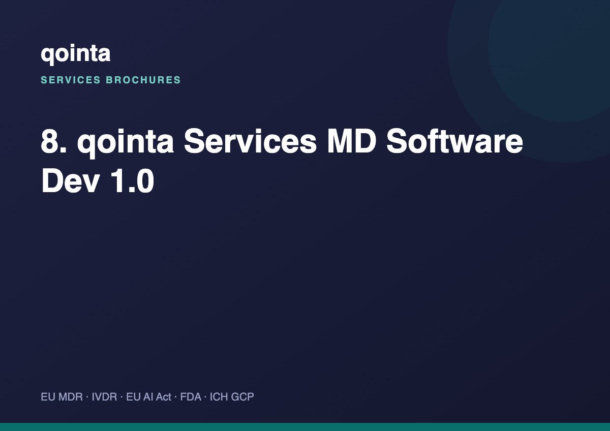 Medical Device Software Development — service brochure