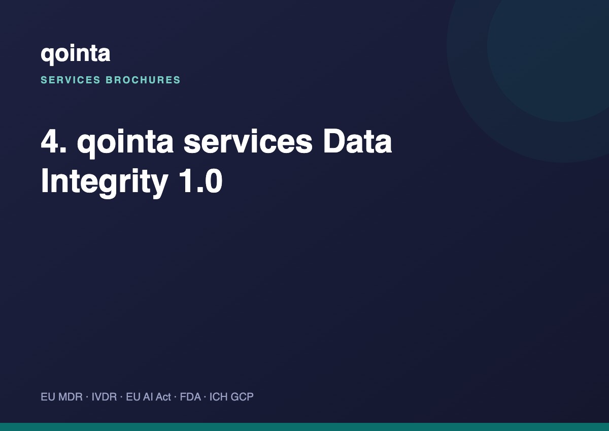 Data Integrity — service brochure