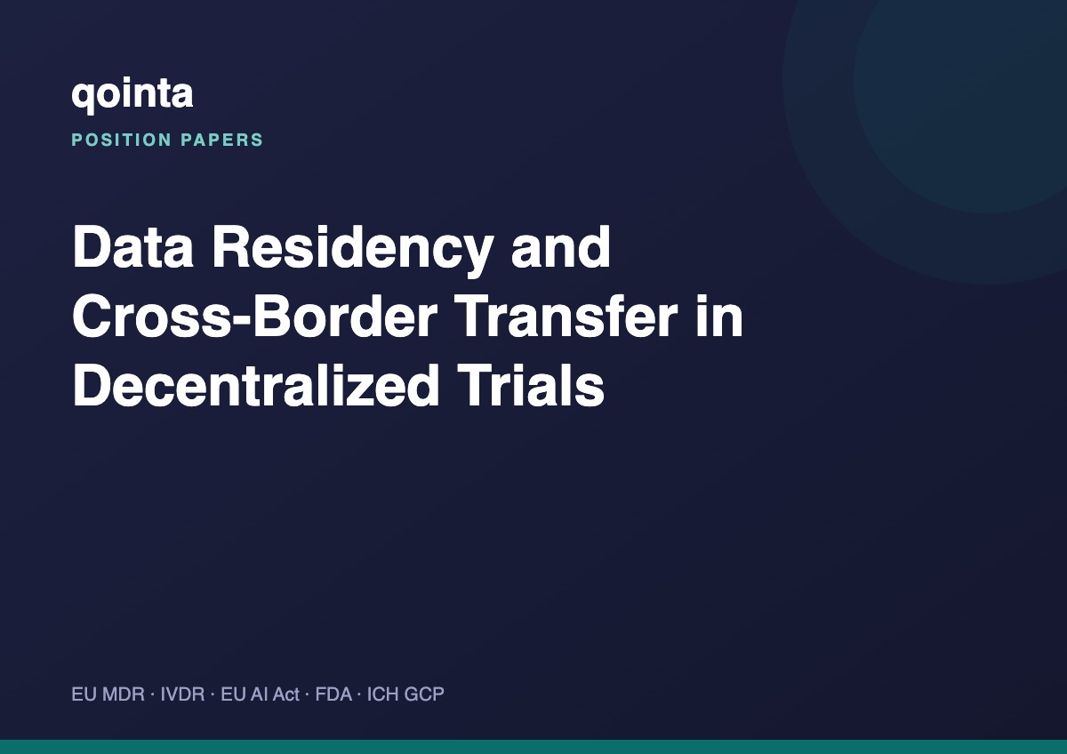 Data Residency and Cross-Border Transfer in Decentralised Trials