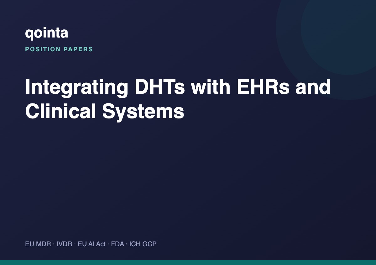 Integrating DHTs with EHRs and Clinical Systems