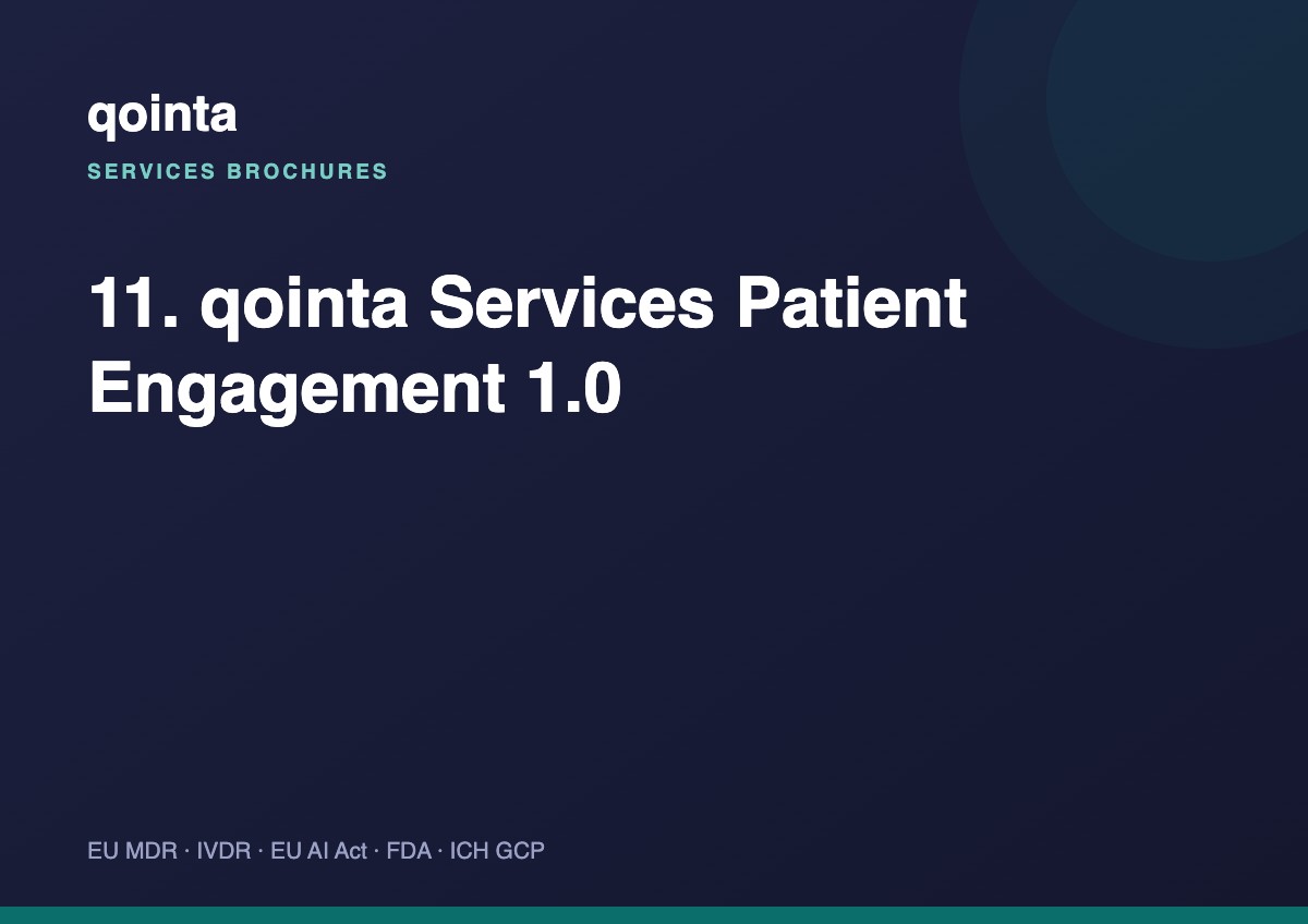 Patient Engagement — service brochure