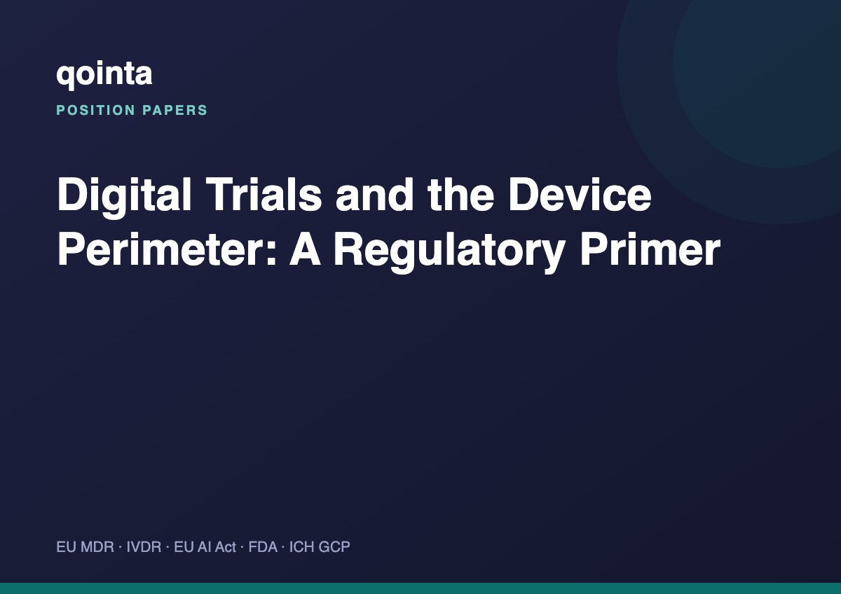 Digital Trials and the Device Perimeter: A Regulatory Primer