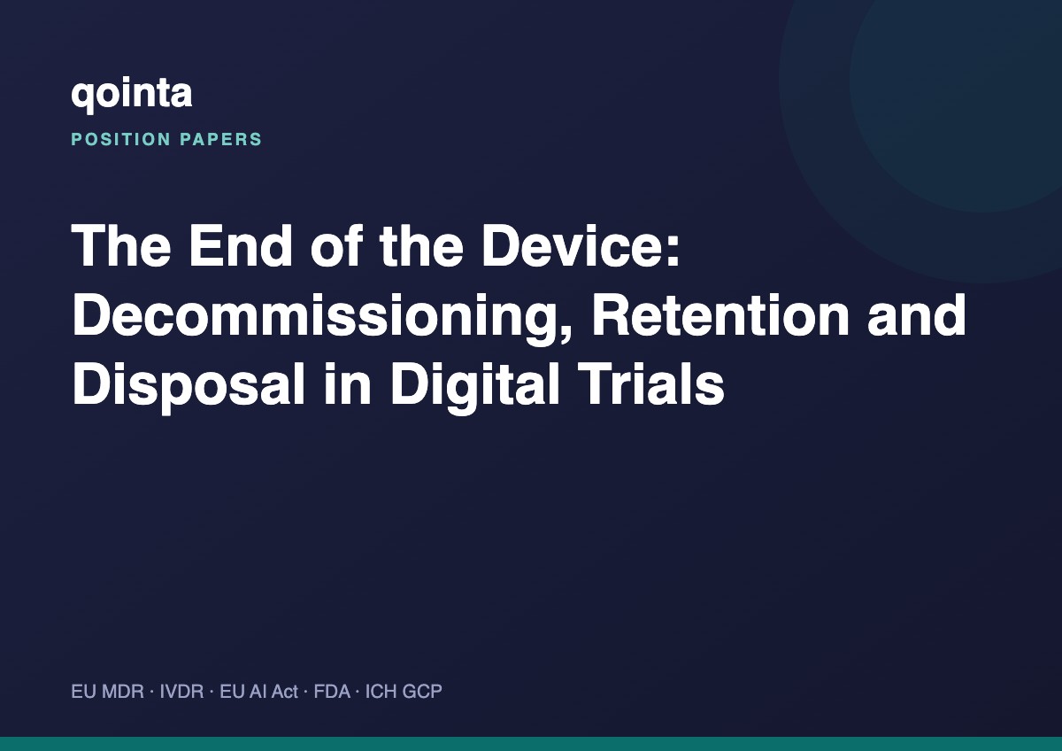 The End of the Device: Decommissioning, Retention and Disposal in Digital Trials