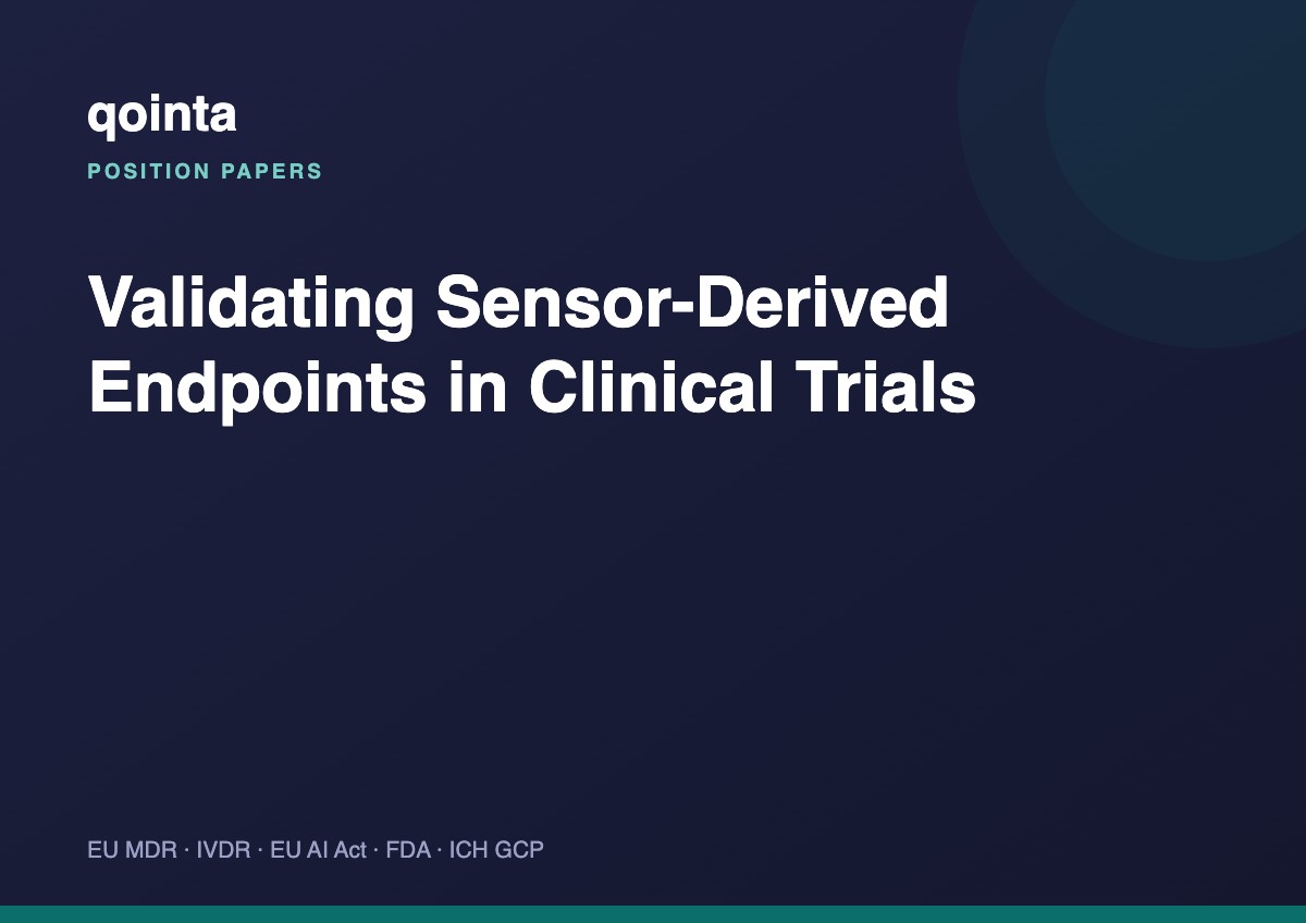Validating Sensor-Derived Endpoints in Clinical Trials