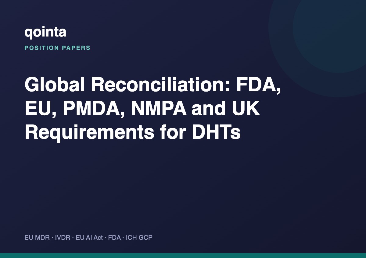 Global Reconciliation: FDA, EU, PMDA, NMPA and UK Requirements for DHTs