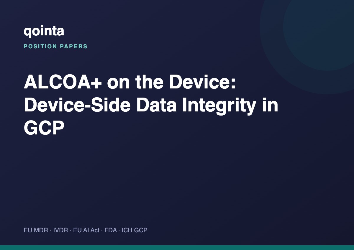 ALCOA+ on the Device: Device-Side Data Integrity in GCP