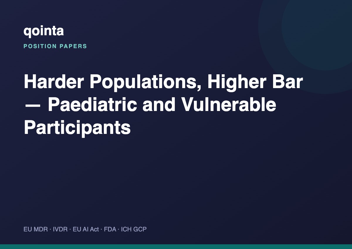 Harder Populations, Higher Bar — Paediatric and Vulnerable Participants