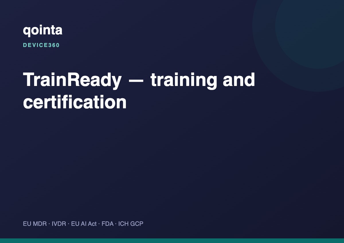 TrainReady — training and certification